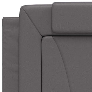 vidaXL Bed Frame "Viana" Without Mattress Grey 80x200 cm Faux Leather