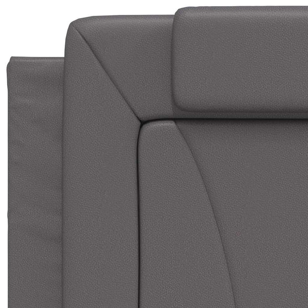vidaXL Bed Frame "Viana" Without Mattress Grey 80x200 cm Faux Leather