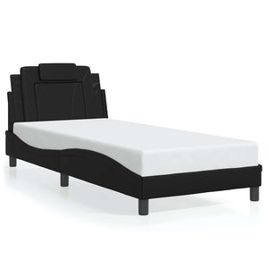 vidaXL Bed Frame "Viana" Without Mattress Black 90x190 cm Faux Leather