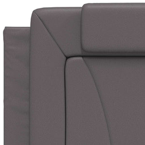 vidaXL "Viana" Bed Frame without Mattress Grey 90x200 cm Faux Leather