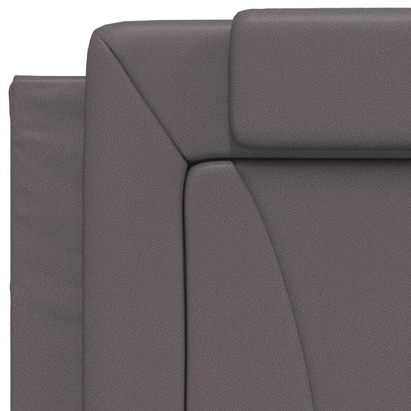 vidaXL "Viana" Bed Frame without Mattress Grey 90x200 cm Faux Leather