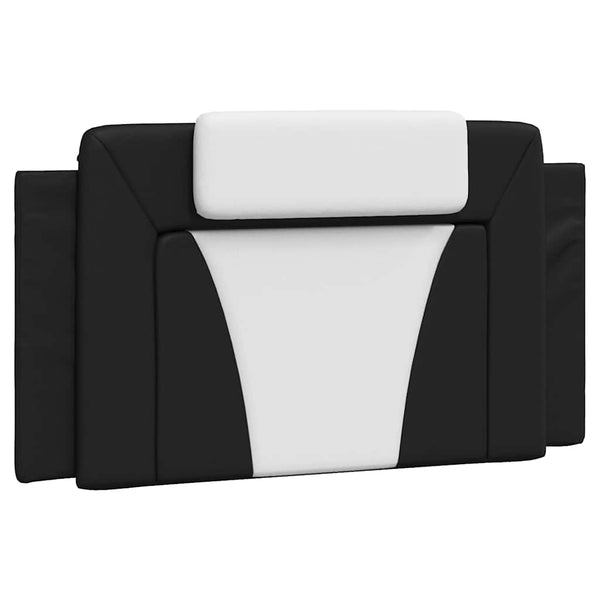 vidaXL Bed Frame "Viana" without Mattress Black and White 100x200 cm Faux Leather