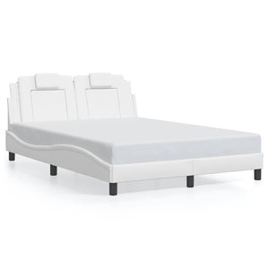 vidaXL Bed Frame "Viana" Without Mattress White 140x190 cm Faux Leather