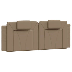 vidaXL Bed Frame "Viana" Without Mattress Cappuccino Brown 140x190 cm Faux Leather