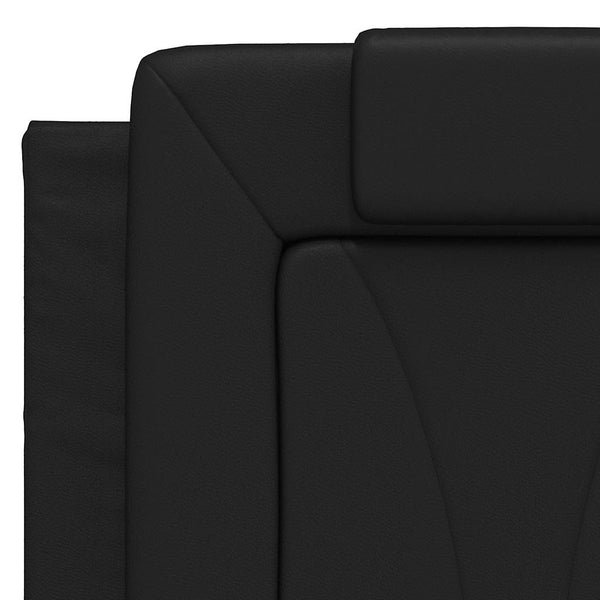 vidaXL Bed Frame "Viana" without Mattress Black 140x200 cm Faux Leather