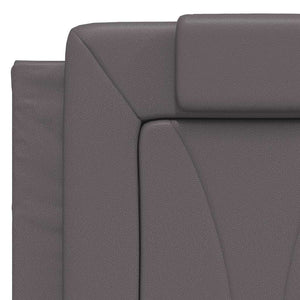 vidaXL "Viana" Bed Frame Without Mattress Grey 140x200 cm Faux Leather