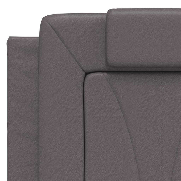vidaXL "Viana" Bed Frame Without Mattress Grey 140x200 cm Faux Leather