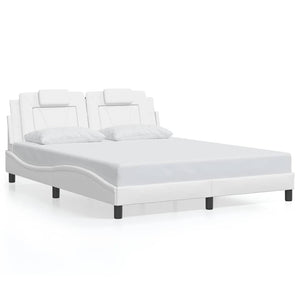 vidaXL "Viana" Bed Frame without Mattress White 160x200 cm Faux Leather