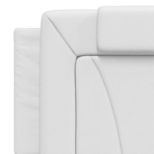 vidaXL "Viana" Bed Frame without Mattress White 160x200 cm Faux Leather