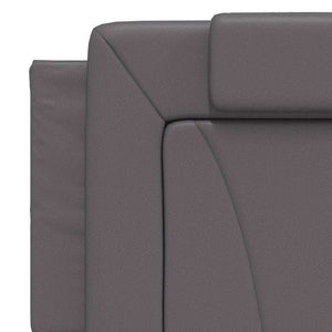vidaXL Bed Frame "Viana" without Mattress Grey 160x200 cm Faux Leather
