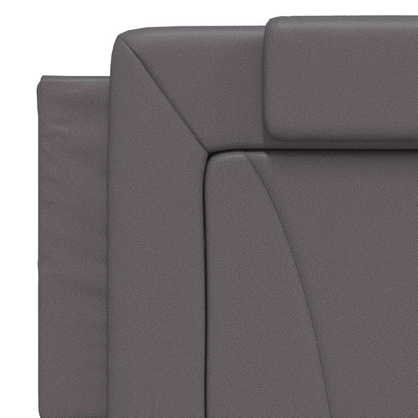 vidaXL Bed Frame "Viana" without Mattress Grey 160x200 cm Faux Leather