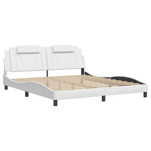 vidaXL Bed Frame "Viana" without Mattress White 180x200 cm Faux Leather