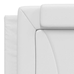 vidaXL Bed Frame "Viana" without Mattress White 180x200 cm Faux Leather