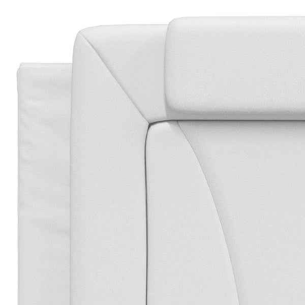 vidaXL Bed Frame "Viana" without Mattress White 180x200 cm Faux Leather