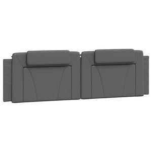 vidaXL Bed Frame "Viana" without Mattress Grey 180x200 cm Faux Leather