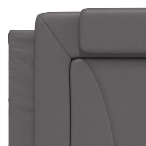 vidaXL Bed Frame "Viana" without Mattress Grey 180x200 cm Faux Leather