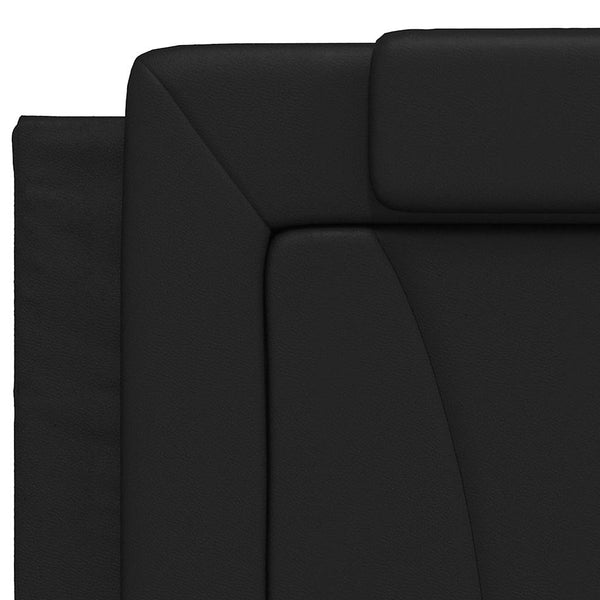 vidaXL Bed Frame "Viana" without Mattress Black 200x200 cm Faux Leather
