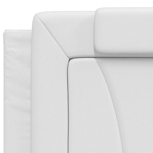 vidaXL Bed Frame "Viana" without Mattress White 200x200 cm Faux Leather