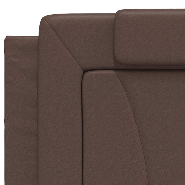 vidaXL Bed Frame "Viana" without Mattress Brown 200x200 cm Faux Leather