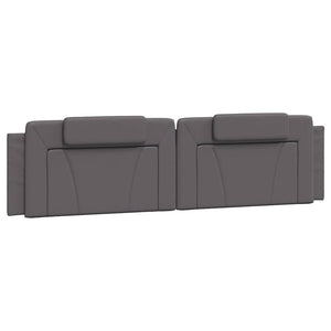 vidaXL Bed Frame "Viana" without Mattress Grey 200x200 cm Faux Leather