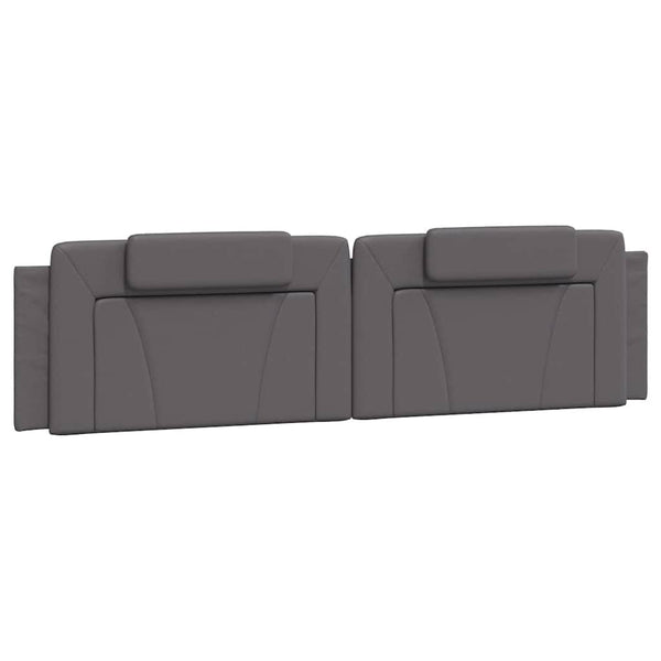 vidaXL Bed Frame "Viana" without Mattress Grey 200x200 cm Faux Leather