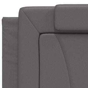 vidaXL Bed Frame "Viana" without Mattress Grey 200x200 cm Faux Leather