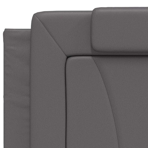 vidaXL Bed Frame "Viana" without Mattress Grey 200x200 cm Faux Leather