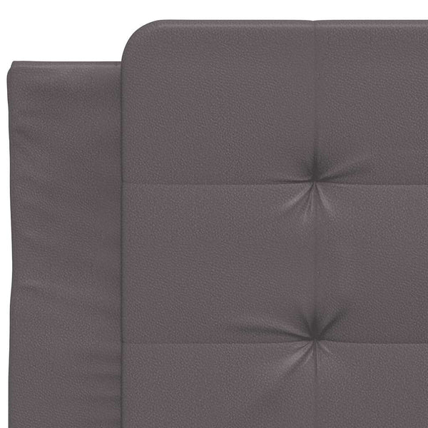 vidaXL Bed Frame without Mattress "Zadar" Grey 80x200 cm Faux Leather