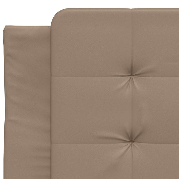 vidaXL Bed Frame without Mattress "Zadar" Cappuccino Brown 80x200 cm Faux Leather