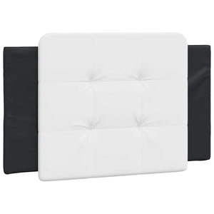 vidaXL Bed Frame without Mattress "Zadar" Black and White 80x200 cm Faux Leather
