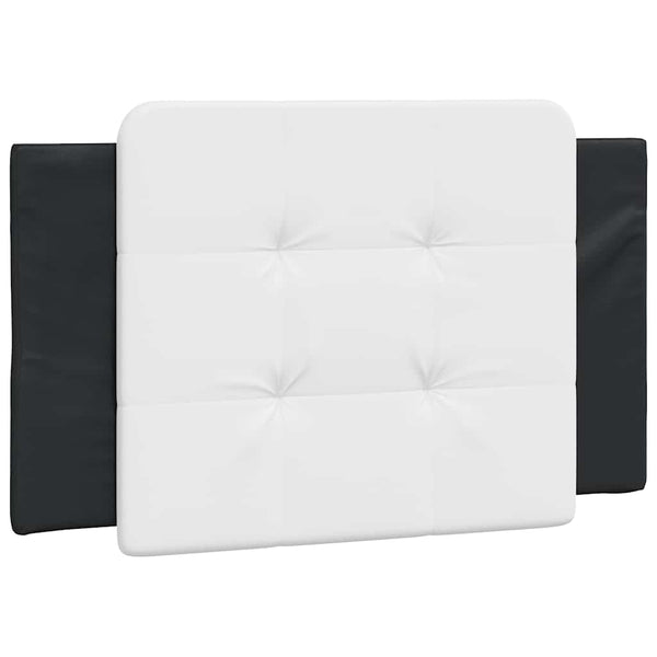 vidaXL Bed Frame without Mattress "Zadar" Black and White 80x200 cm Faux Leather