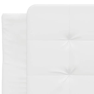 vidaXL Bed Frame without Mattress "Zadar" White 90x190 cm Faux Leather