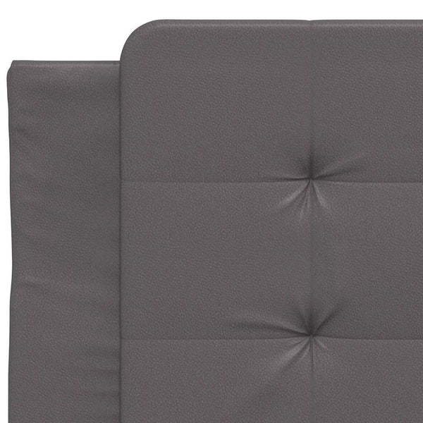 vidaXL Bed Frame without Mattress "Zadar" Grey 90x190 cm Faux Leather