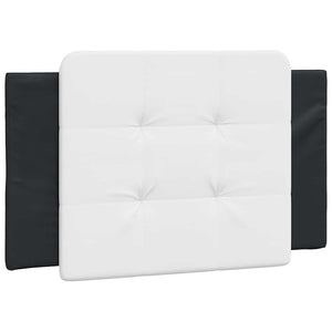 vidaXL Bed Frame without Mattress "Zadar" Black and White 90x190 cm Faux Leather