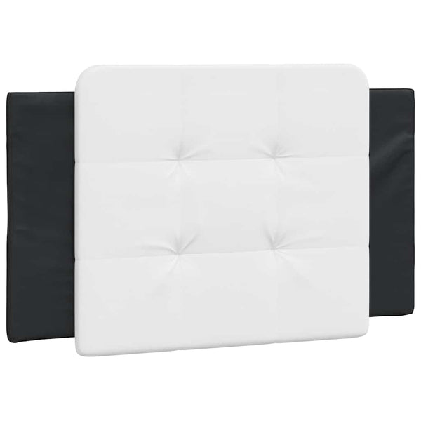 vidaXL Bed Frame without Mattress "Zadar" Black and White 90x190 cm Faux Leather