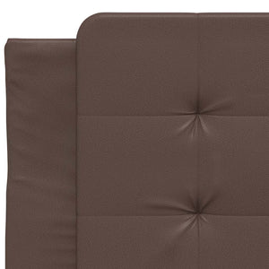 vidaXL Bed Frame without Mattress "Zadar" Brown 90x200 cm Faux Leather