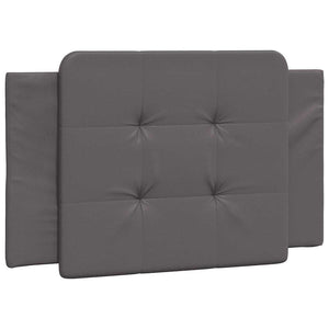 vidaXL Bed Frame without Mattress "Zadar" Grey 90x200 cm Faux Leather