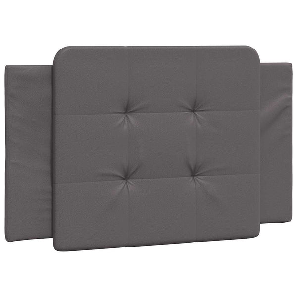 vidaXL Bed Frame without Mattress "Zadar" Grey 90x200 cm Faux Leather