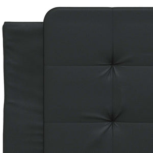 vidaXL Bed Frame without Mattress "Zadar" Black 100x200 cm Faux Leather