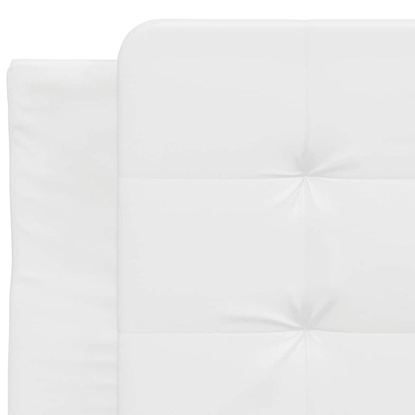 vidaXL Bed Frame without Mattress "Zadar" White 100x200 cm Faux Leather