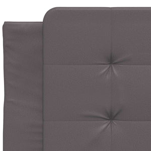 vidaXL Bed Frame without Mattress "Zadar" Grey 100x200 cm Faux Leather