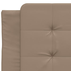 vidaXL Bed Frame without Mattress "Zadar" Cappuccino Brown 100x200 cm Faux Leather