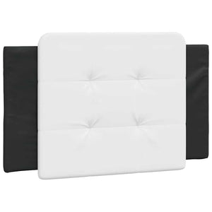 vidaXL Bed Frame Without Mattress "Zadar" Black and White 100x200 cm Faux Leather