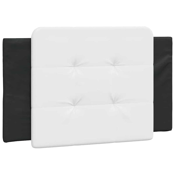 vidaXL Bed Frame Without Mattress "Zadar" Black and White 100x200 cm Faux Leather