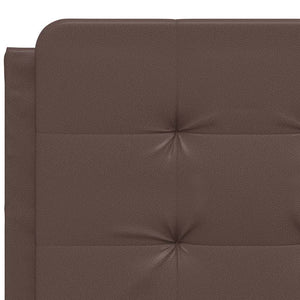 vidaXL Bed Frame without Mattress "Zadar" Brown 120x200 cm Faux Leather