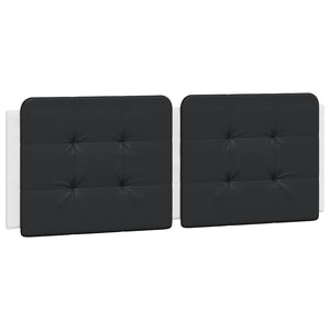 vidaXL Bed Frame without Mattress "Zadar" White and Black 120x200 cm Faux Leather