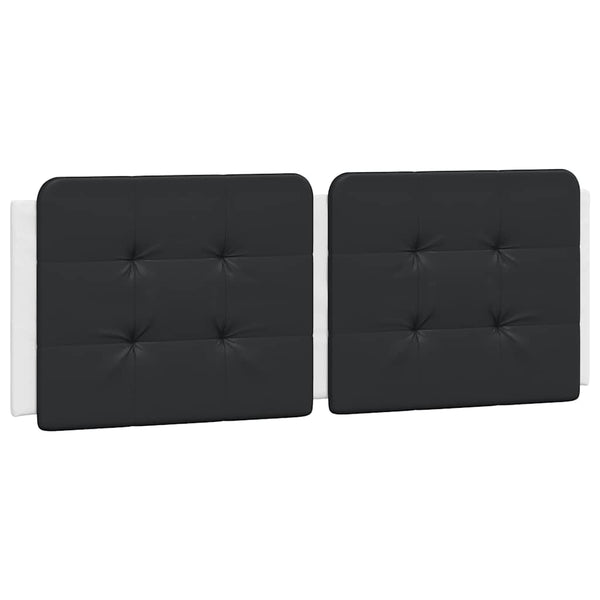 vidaXL Bed Frame without Mattress "Zadar" White and Black 120x200 cm Faux Leather