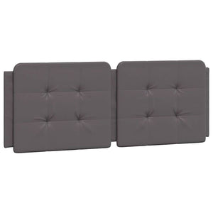 vidaXL Bed Frame without Mattress "Zadar" Grey 140x190 cm Faux Leather