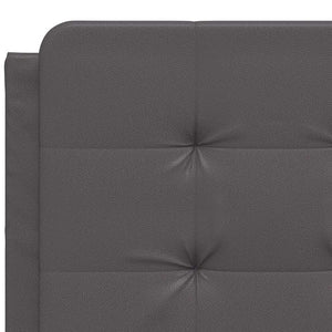 vidaXL Bed Frame without Mattress "Zadar" Grey 140x190 cm Faux Leather