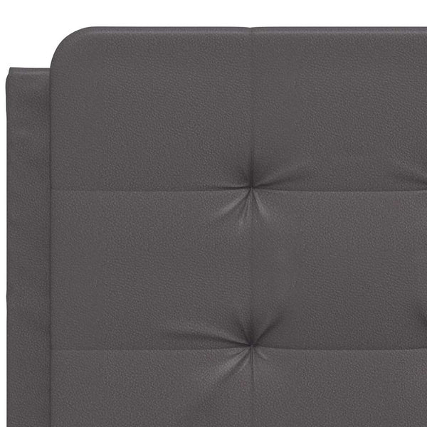 vidaXL Bed Frame without Mattress "Zadar" Grey 140x190 cm Faux Leather